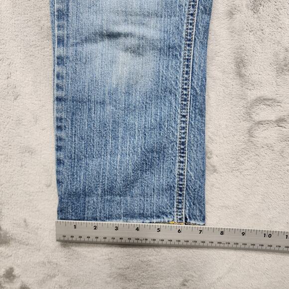 Vintage Y2K Banana Republic Jeans Womens 6 Blue Low Rise Crop Straight Stretch - Picture 12 of 13